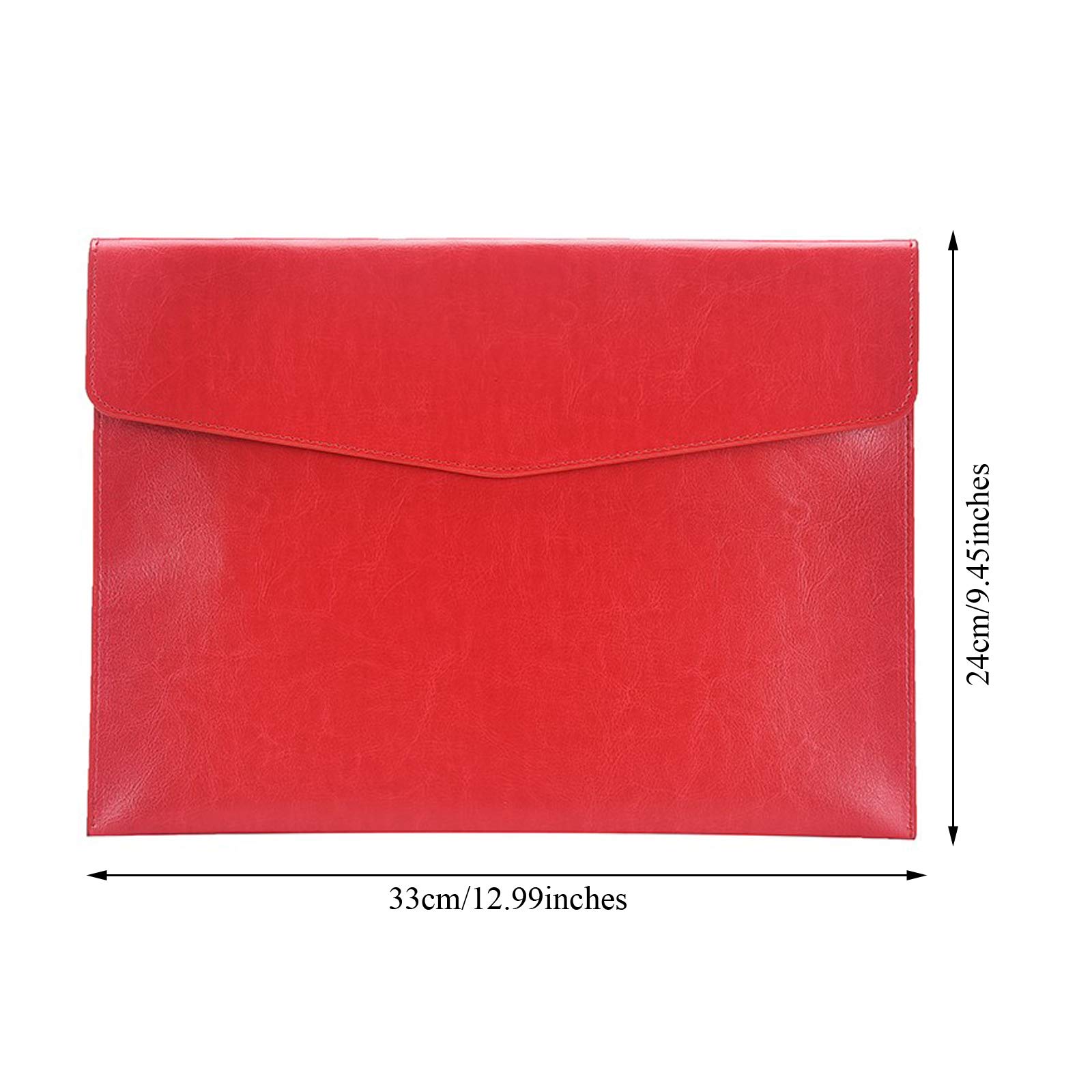 Cartellina Portadocumenti In Pelle PU A4 | Con Chiusura A Scatto E Portapenne | 2 Pezzi Nero E Marrone