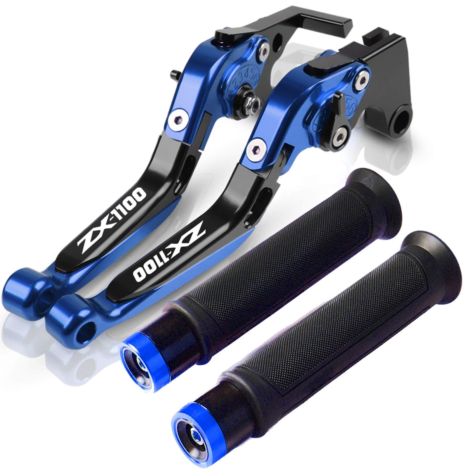 Leva Della Frizione Del Freno Per Kawasaki ZX1100 1990 1991 1992 1993 1994 1995-2001 Moto Frizione Leva Freno Allungabile Impugnatura Regolabile Manubrio (Colore : G)