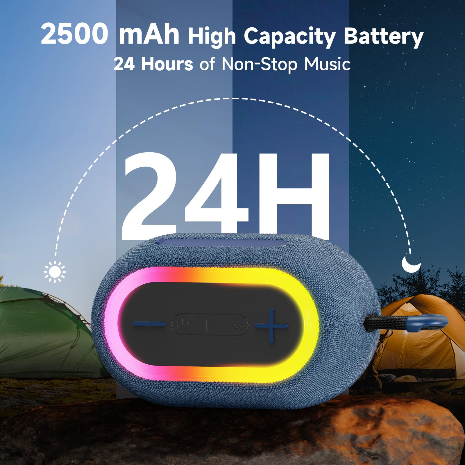 Amazon.co.jp: ポータブルスピーカー 20W Bluetooth 防水スピーカー