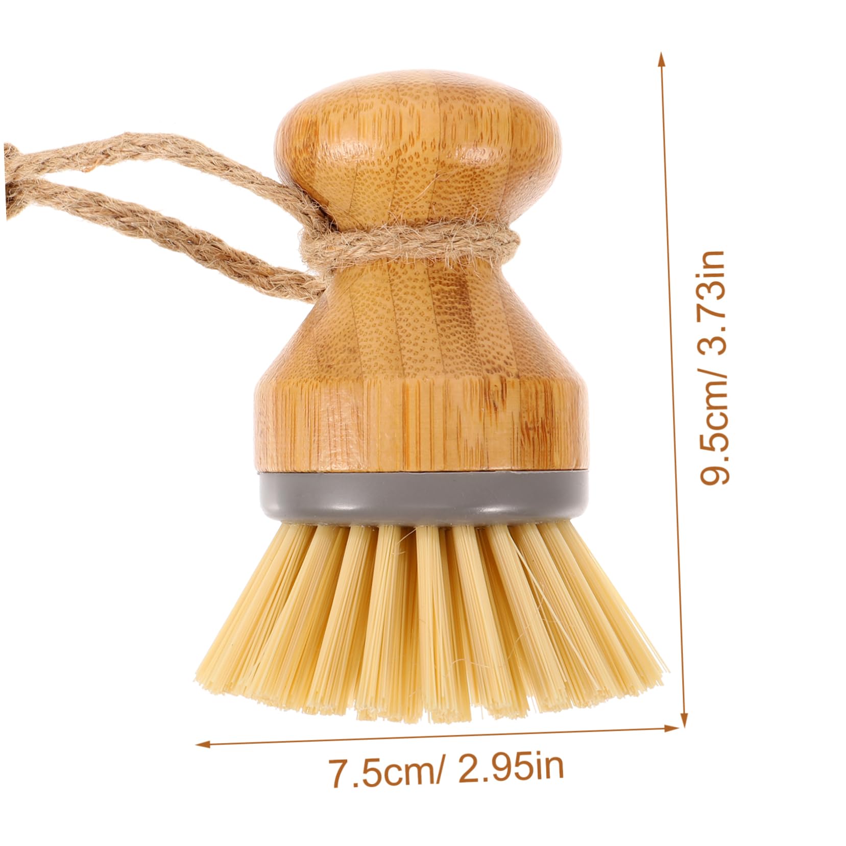 DECHOUS 5 Pièces Brosse à Vaisselle de Cuisine Portable des Produits Nettoyeur grattoir Petite Brosse de Nettoyage à récurer ustensiles de Cuisine de e en Bois