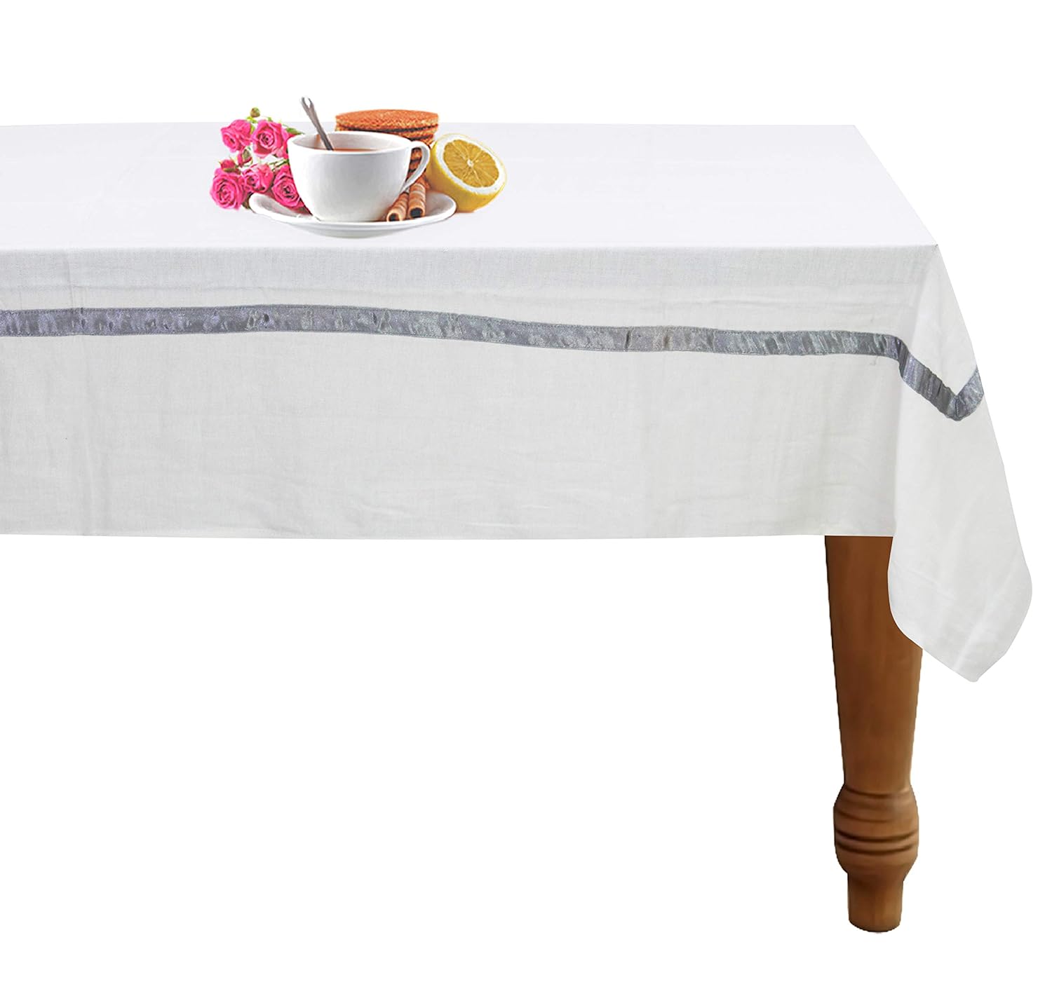Buy AIRWILL, Cotton Table Cloth/Teapoy Cover/Table Cover for 6 Seater