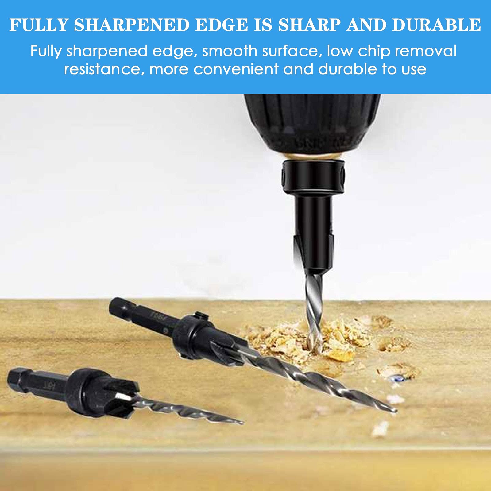 Set 6 Punte Per Legno ENT - Ø 4,5,6,8,10,12 Mm X 150 Mm, Acciaio Rettificato - Foto 2