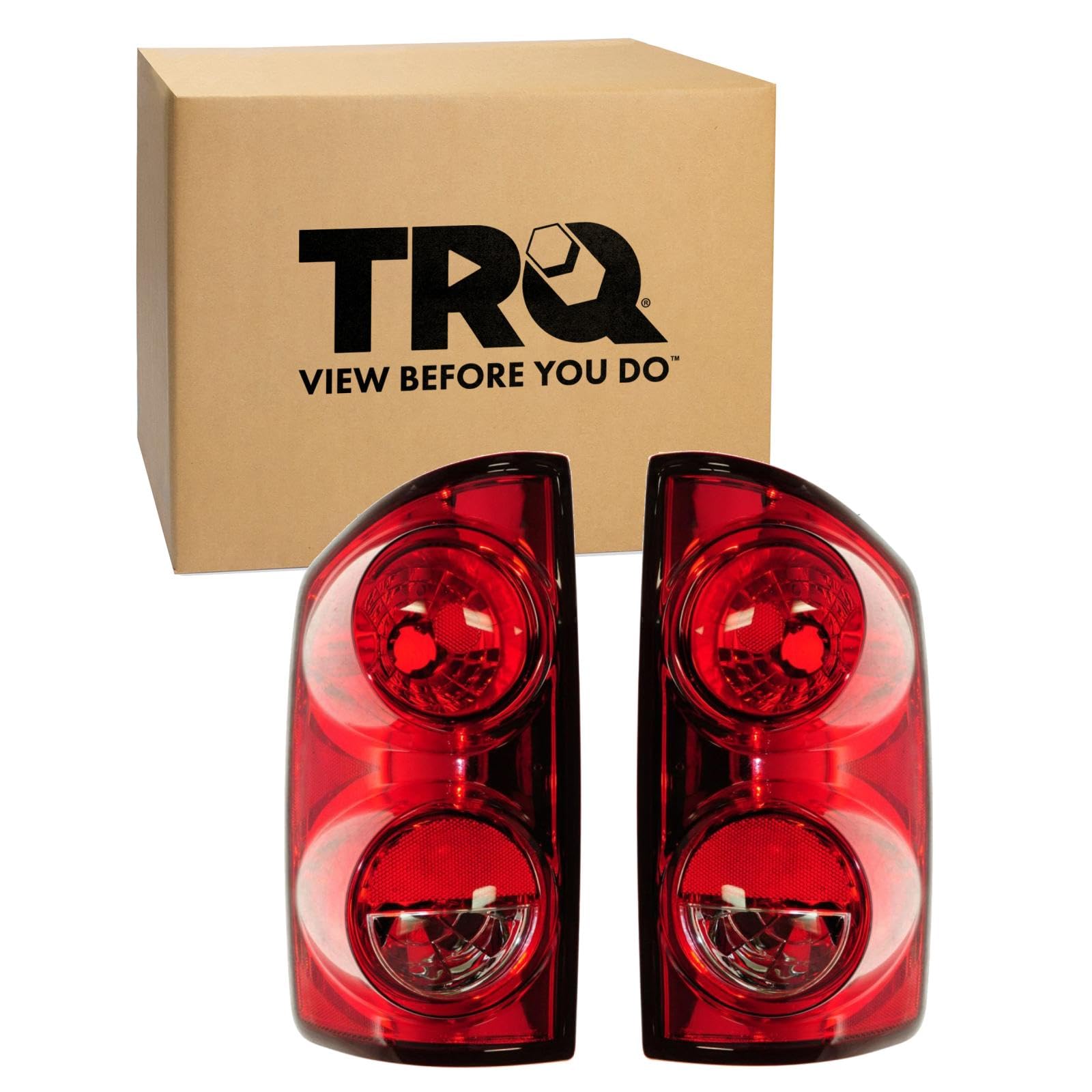 TRQ 2 Piece Tail Light Assembly Set