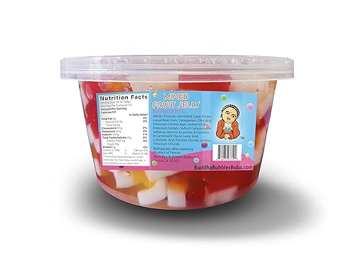 Miniatura 2 de Arco iris - Entorno de postre de gelatina de frutas mixtas de Buddha Bubbles Boba