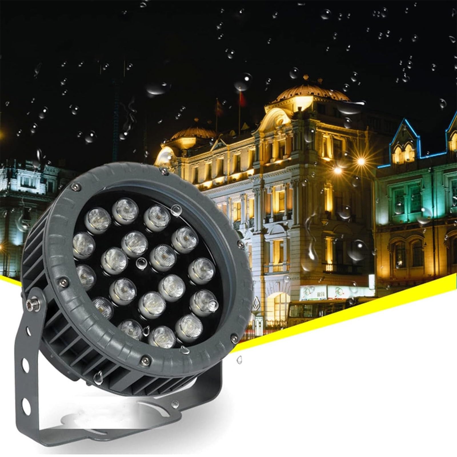 Projecteur rond à LED orientable éclairage de paysage de jardin IP65