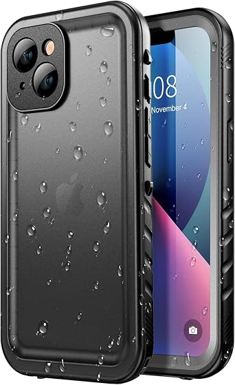 SPORTLINK for iPhone 13 Waterproof Case, Black