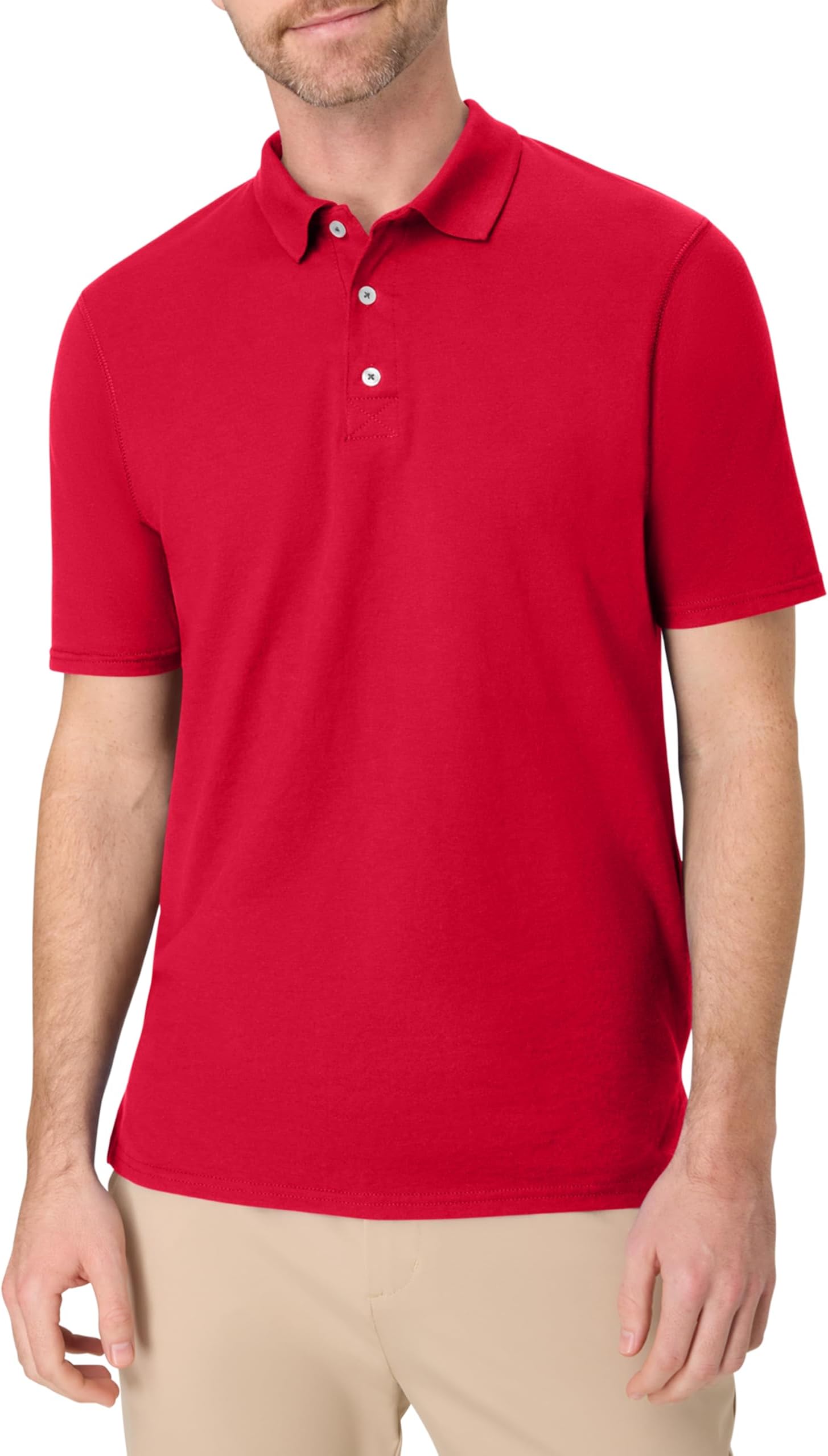 mens X-temp Performance Polo, Cotton Blend Sport Shirt for Men With Odor Control