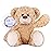 SuzziPals Teddy Bear Stuffed Animals, Microwavable Stuffed Animal Heating Pads for Heat Therapy, Stress Relief Toy for Anxiety, Cuddle, Companion, Bear Plush Gifts for Girls Boys Adults