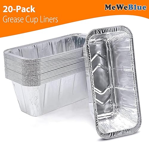 Miniatura 6 de Paquete de 20 forros Blackstone para tazas de grasa, accesorios de parrilla Blackstone, revestimientos captador de grasa para parrilla Blackstone,