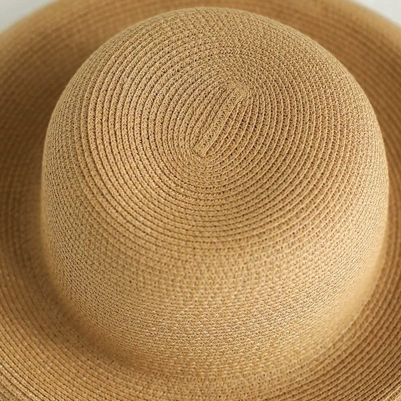Sombrero de paja vintage Hepburn para mujer miniatura 5
