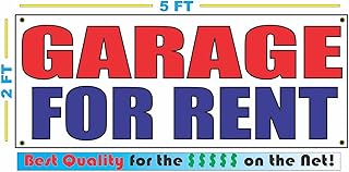 Garage for Rent 2x5 Banner Sign