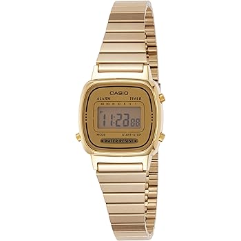 casio small watch gold