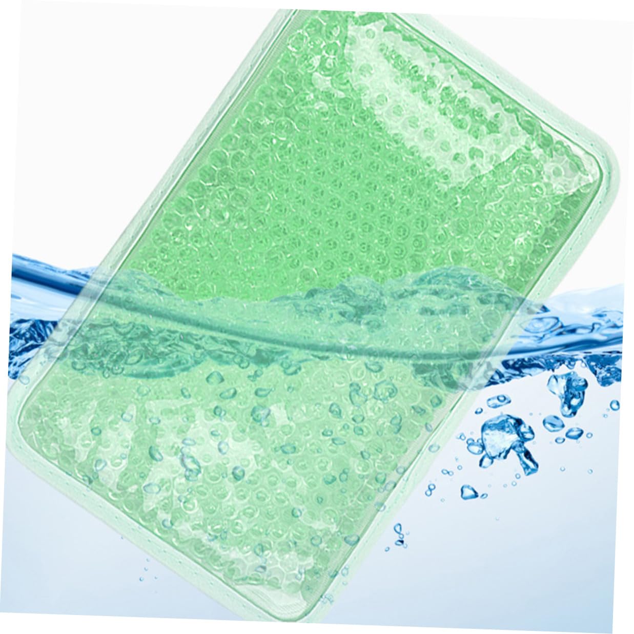 GANAZONO 3 Stück Wiederverwendbare Gel Eisbeutel mit Trägerband für Nacken und Rücken Pvc Kristallmaterial Schmerztherapie und Kältetherapie für Frauen und Männer