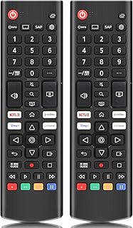 AKB76040302 - Paquete de 2 para control remoto LG Smart TV, compatible con todos los televisores inteligentes LG LED/LCD/OLED//QNED/UHD (2 unidades)