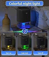 Vista 6 de Deshumidificador, deshumidificadores pequeños de 35 onzas para dormitorio para el hogar, silencioso con apagado automático, deshumidificadores