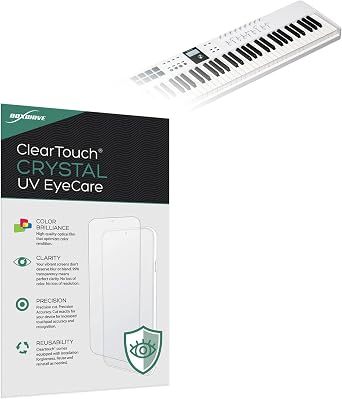 BoxWave Screen Protector Compatible With Arturia KeyLab 88 MK3 - ClearTouch Crystal Anti-UV EyeCare 2-Pack, Filters out Harmful Blue Light Reduce Fatigue