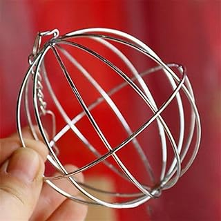 QXPDD Rabbit Hay Feeder Ball, 8cm Stainless Steel Hay Ball Multifunctional Rotating Grass Ball Small Animals Pet Hay Ball for Rabbits, Chinchillas and Guinea Pigs for Hay Manage
