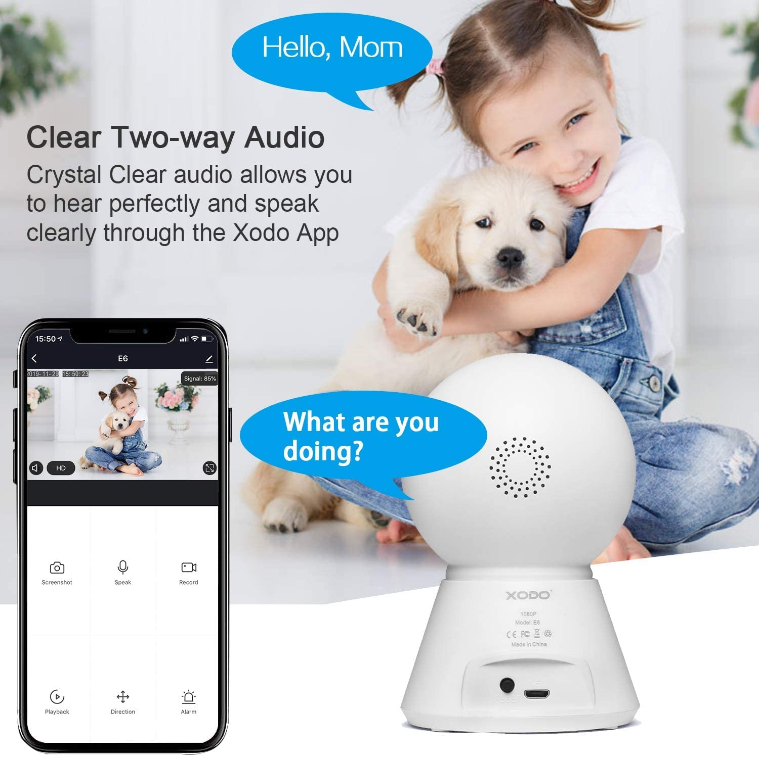 Amazon.com : XODO Wireless Security Camera - 3PK E6 IP 1080P