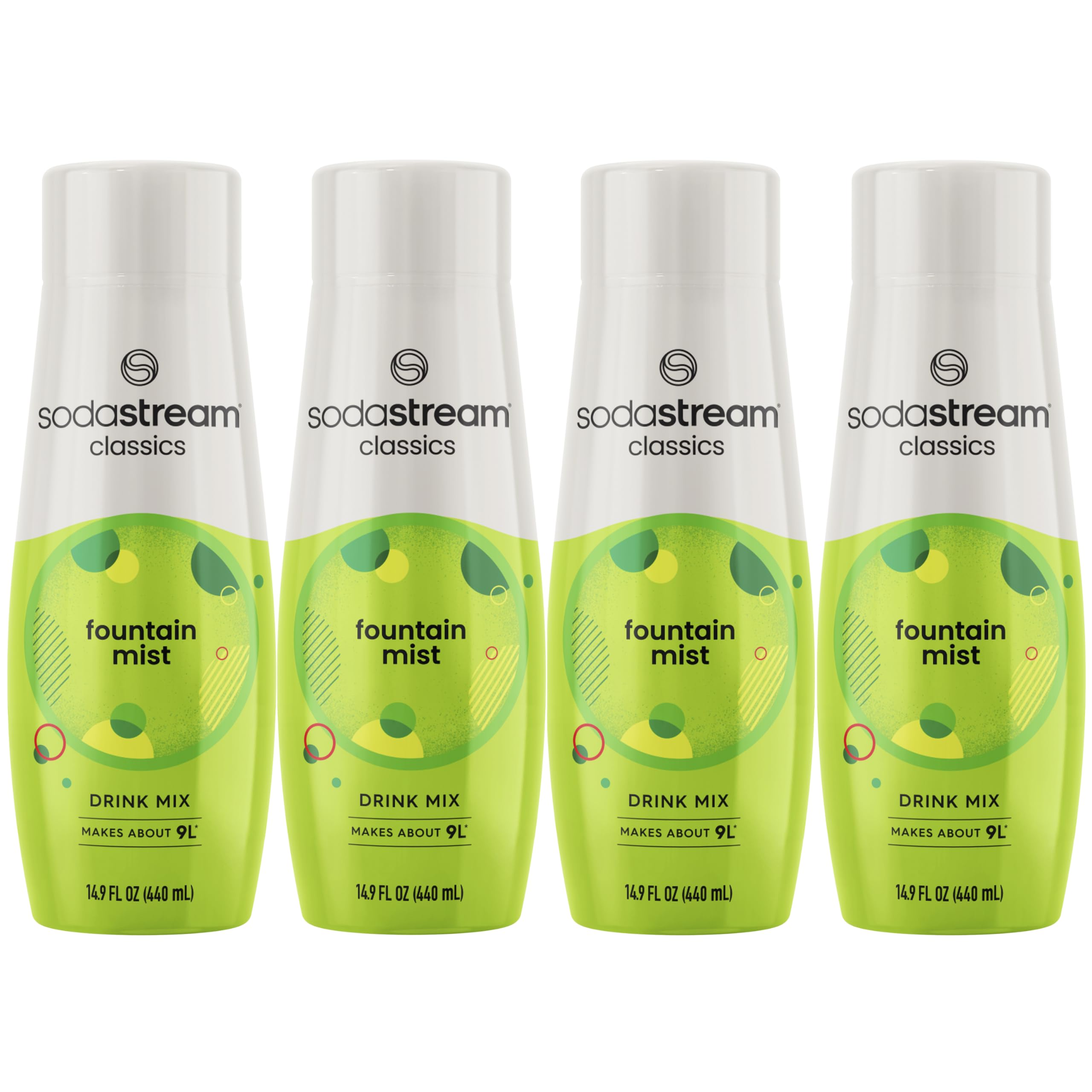 SodaStream Fountain Mist, 440ml 4-Pack