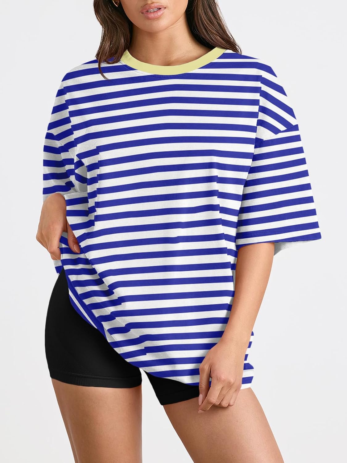  Womens Oversized T-Shirts Short Sleeves Workout Tops | Casual Summer Gym Tees Plus Size Fashion Clothes 2026 thumbnail