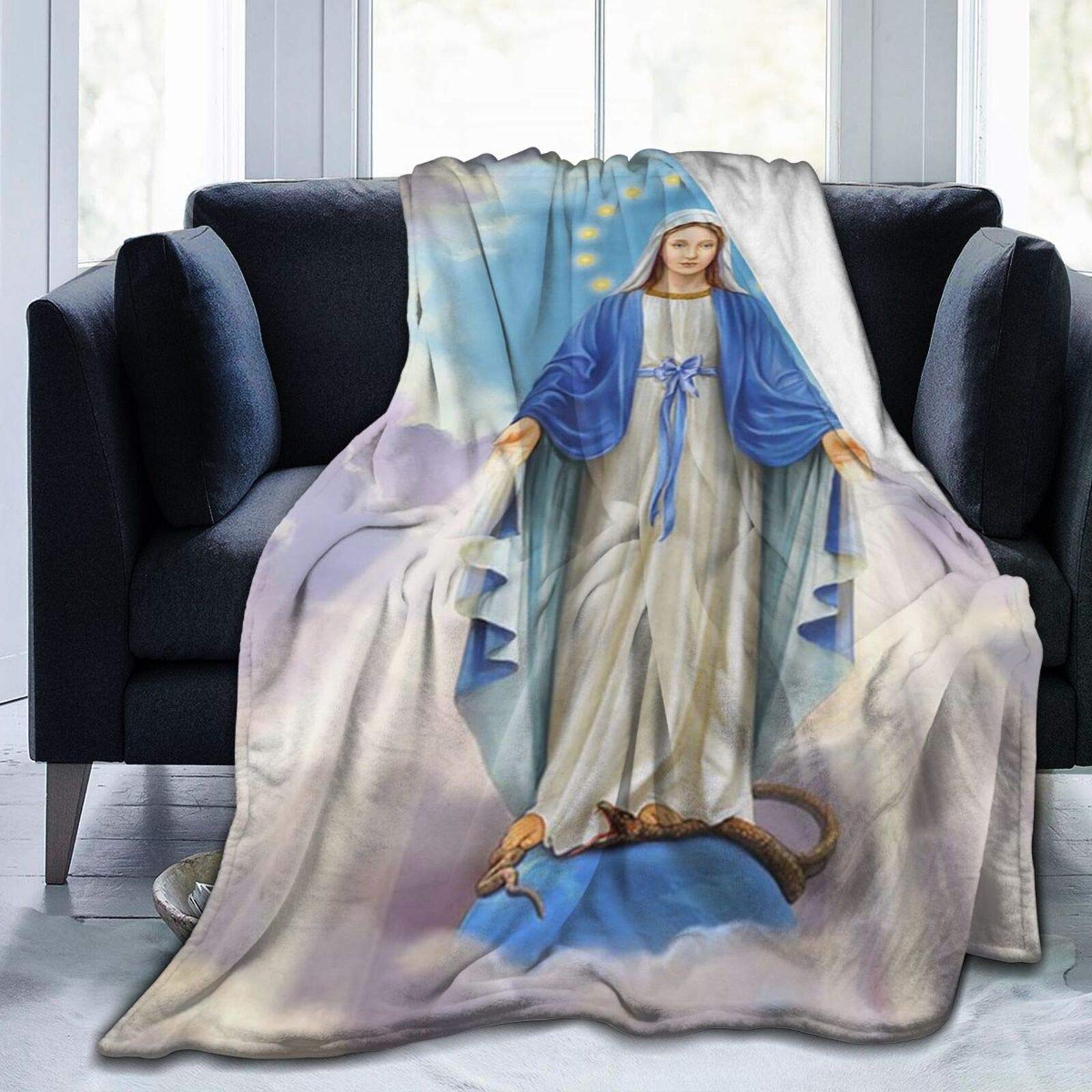 Amazon.com: Virgin Mother Mary Throw Blanket Ultra-Soft Micro