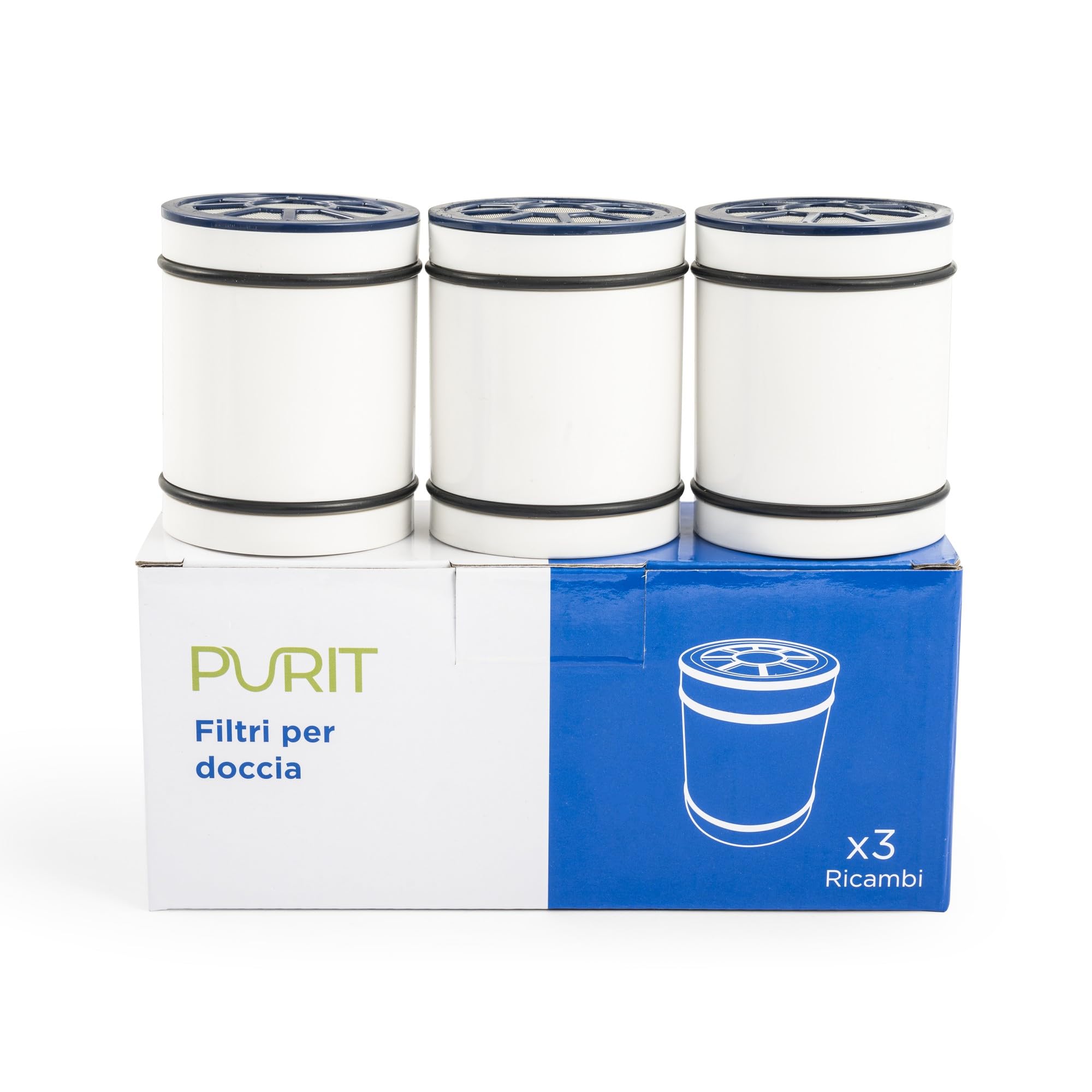 Purit Lot de 3 cartouches de rechange pour filtre de douche anti-calcaire