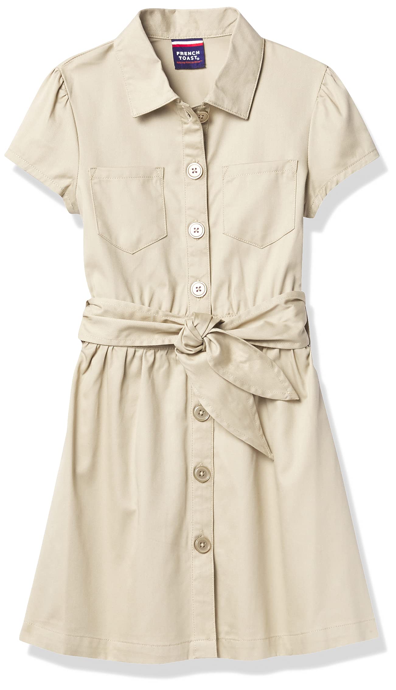 French ToastGirls' Twill Safari Shirtdress
