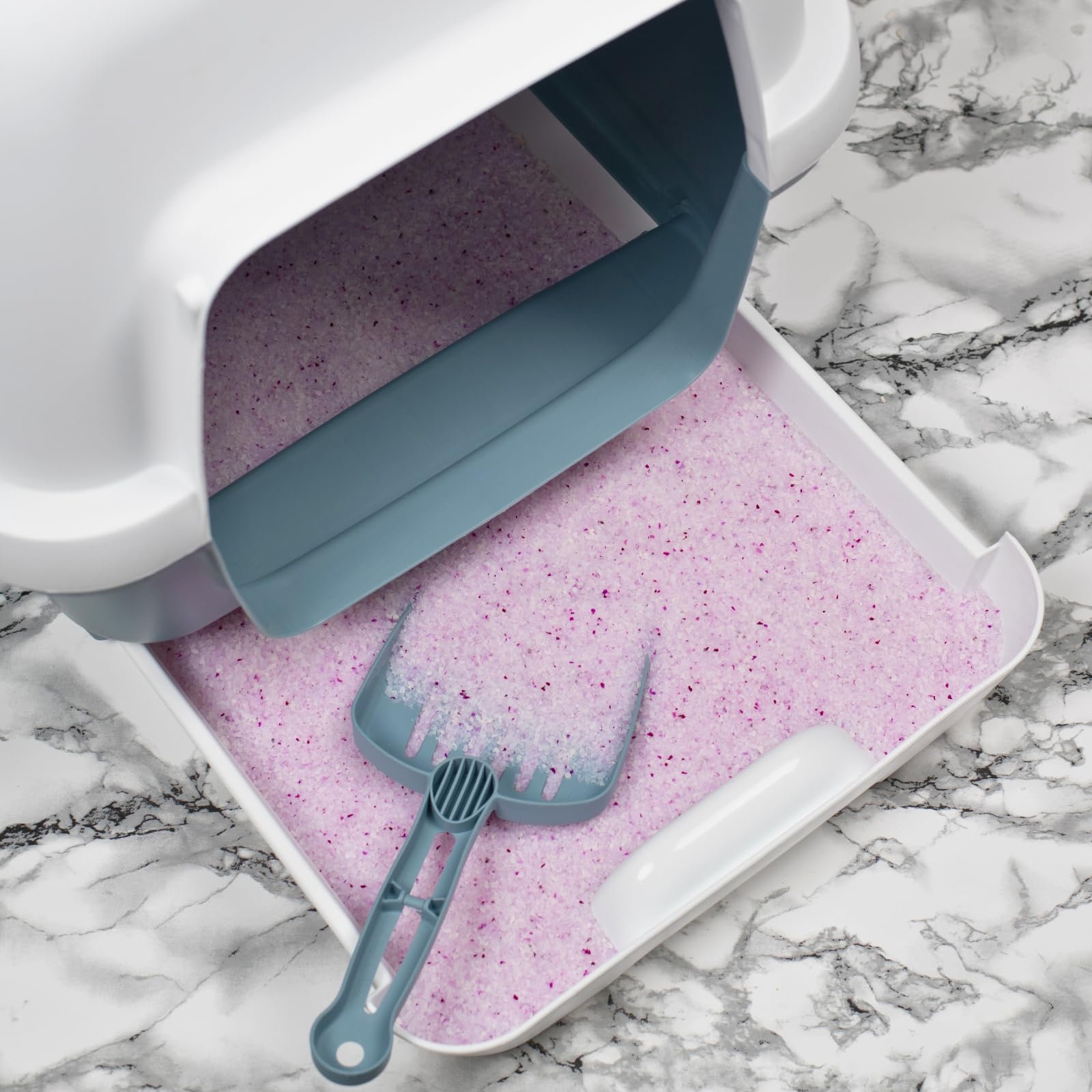 Lyra Pet® 6 x 5 L = 30 L Lyra Power Silikat klumpend Katzenstreu Klumpstreu | Clumping Silica - Stark Klumpende Katzenstreu - Neutralisiert den Geruch - Staubfrei - Nachfüllen statt Neufüllen