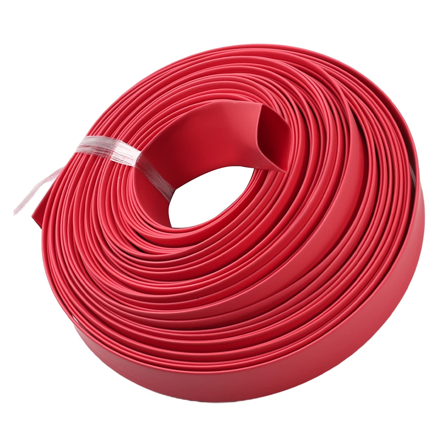 1 tube thermorétractable, tube thermorétractable de 2,5 mm, tube isolant électrique, rapport 2:1 gaine thermorétractable pour câbles, rouge (longueur : 10 m) [,14 mm]