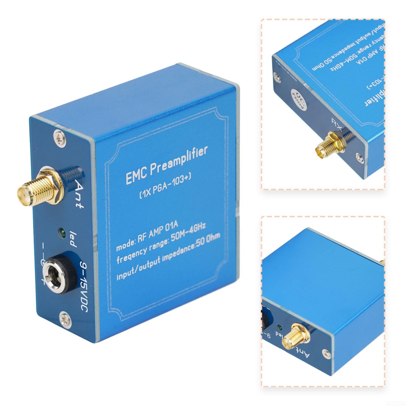 SPORTARC EMC Préampli Filtrage avancé du bruit 50M 4GHz LNA PGA103+ Sonde de magnétique EMC pour EMI