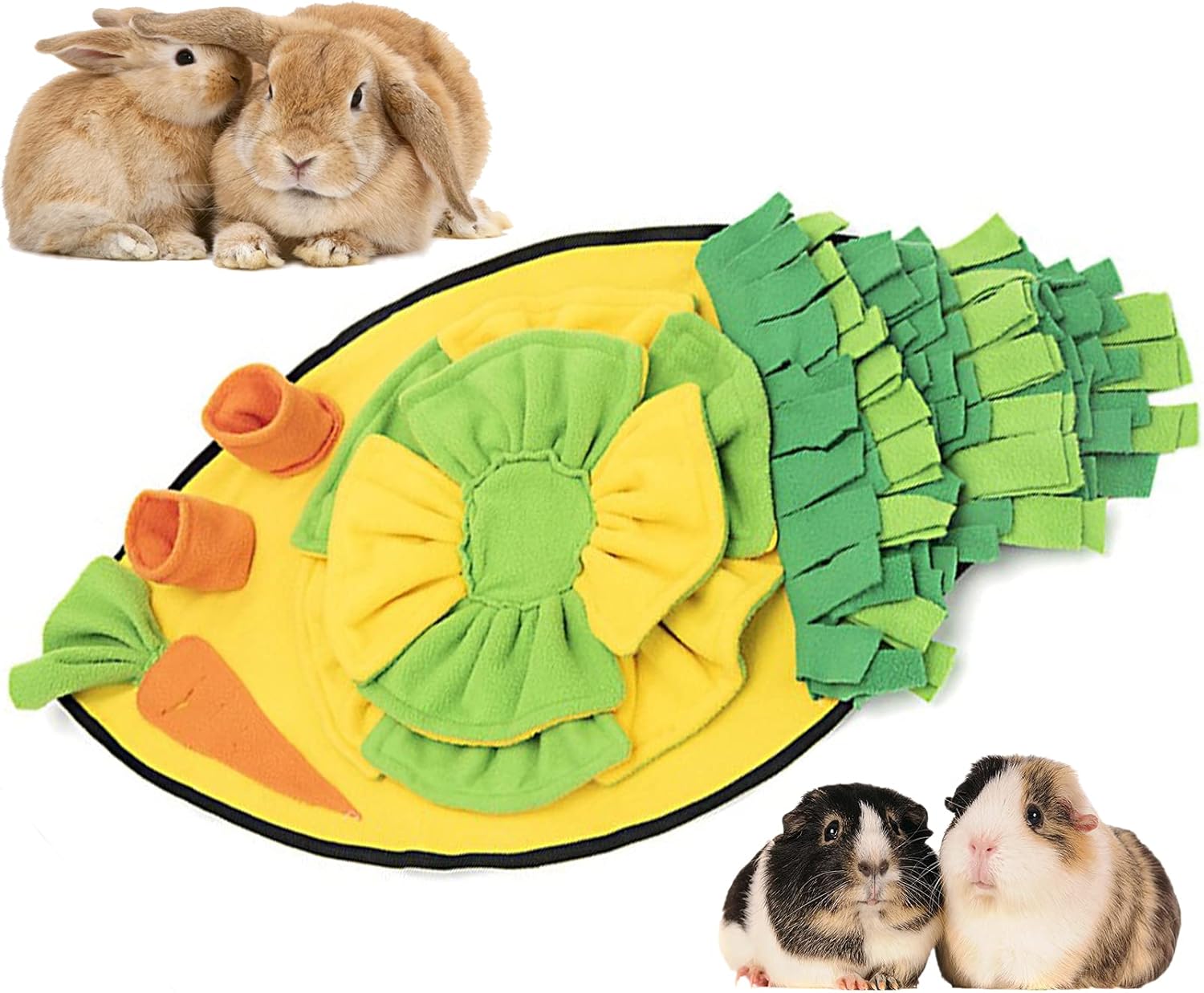 kathson Rabbit Foraging Mat Bunny Snuffle Pad Small Animals Interactive Nosework Feeding Toy