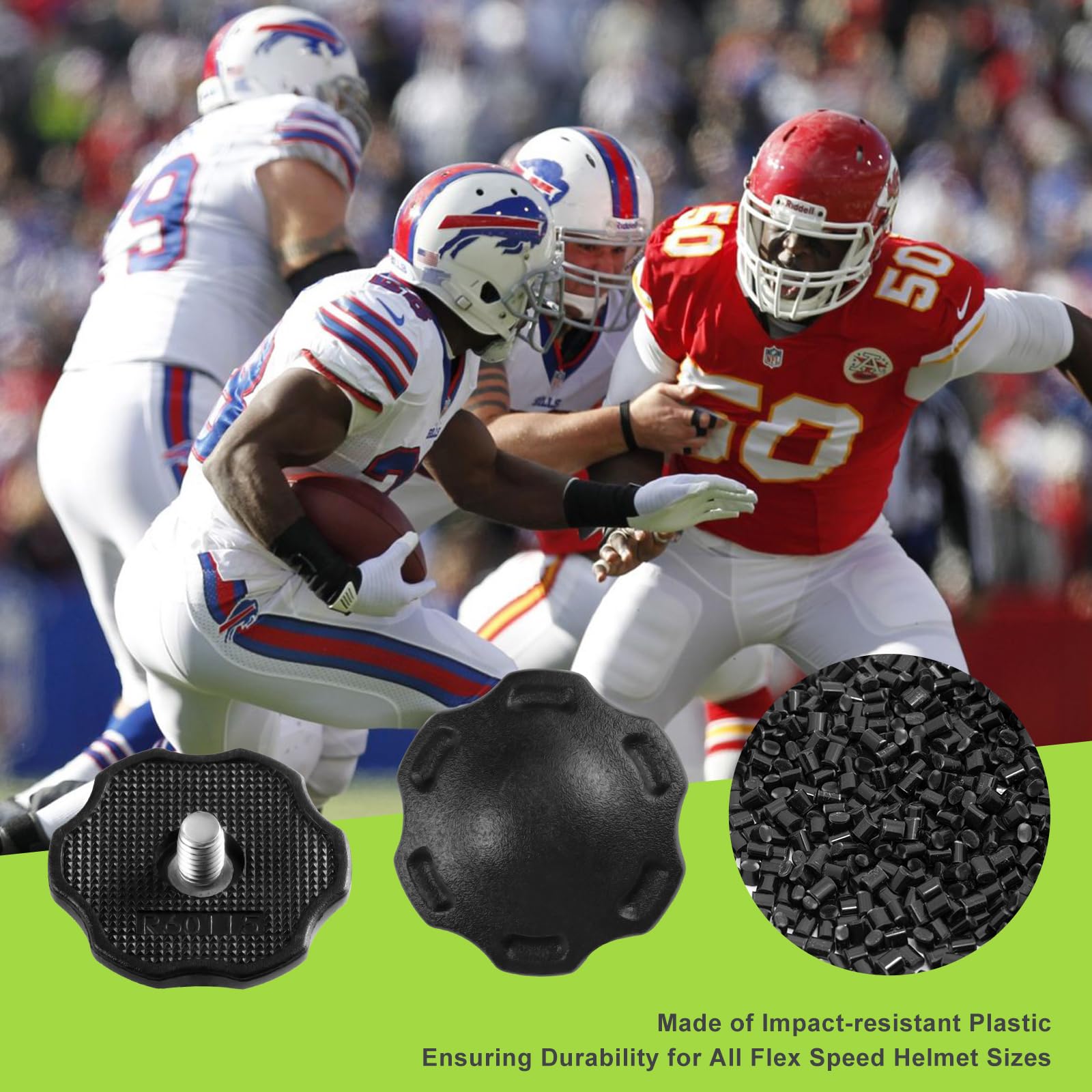Football Helmet Thumb Screws Compatible With Riddell - View #3