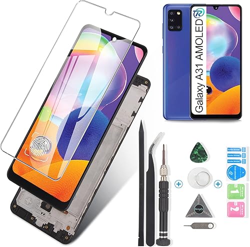 Pantalla OLED para Samsung Galaxy A31 Reemplazo de pantalla para Samsung A31 A135 SM-A315F SM-A315F/DS SM-A315G/DS Pantalla táctil LCD Digitalizador