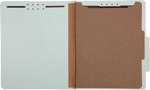 Miniatura 7 de Tienda Basics Paquete de 10 carpetas de archivos de clasificación de cartón prensado, divisores, expansión de 2 pulgadas, verde y carpetas de