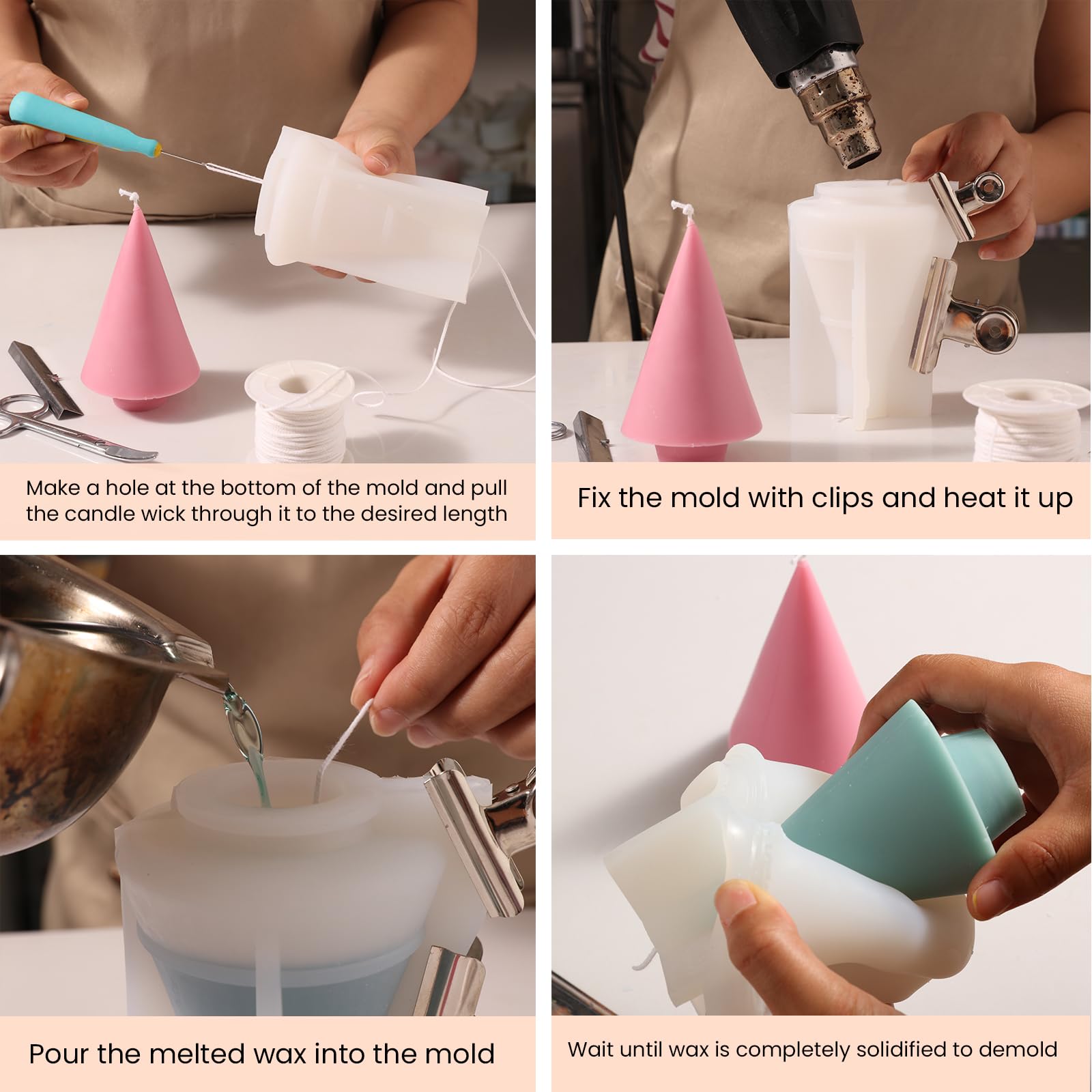 Weihnachtsbaum Silikonform Für Kerzen - DIY Kerzengießen 10,4cm