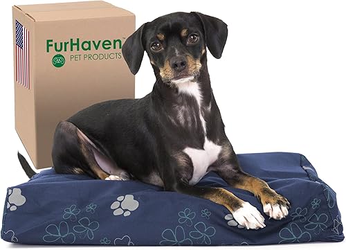 Miniatura 52 de Furhaven Pet – Colchón ortopédico de espuma tradicional para perros y gatos, varios estilos, tamaños y colores