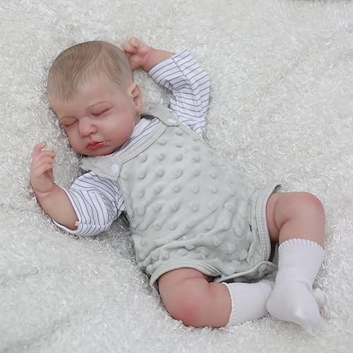 Miniatura 3 de WOOROY Realistic Reborn Baby Dolls - 20 Inch Lifelike Newborn Sleeping Baby Doll Real Life Baby Dolls That Look Real Soft Weighted Gift Toys for