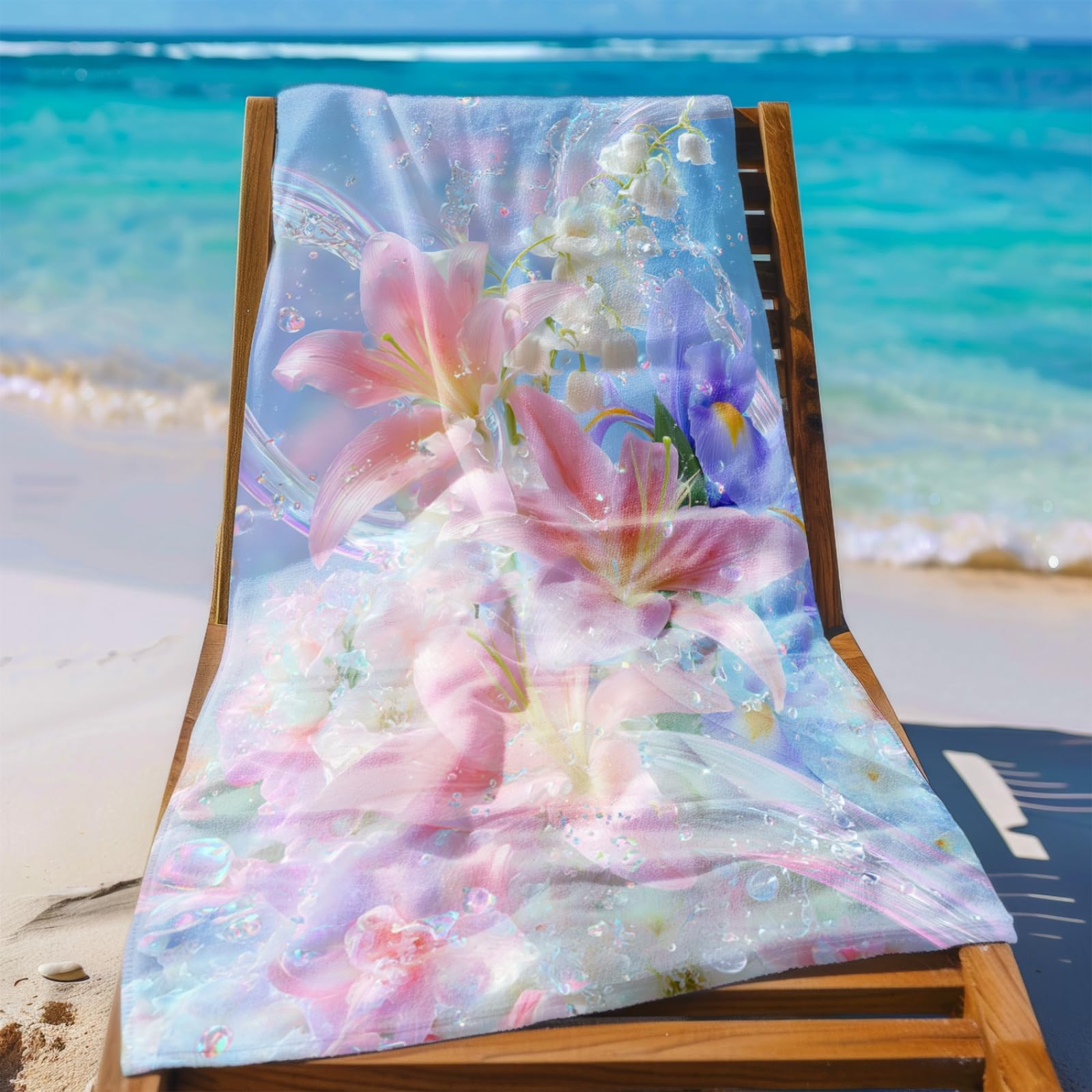 Générique Serviette de Plage 90X180 Rose Violet