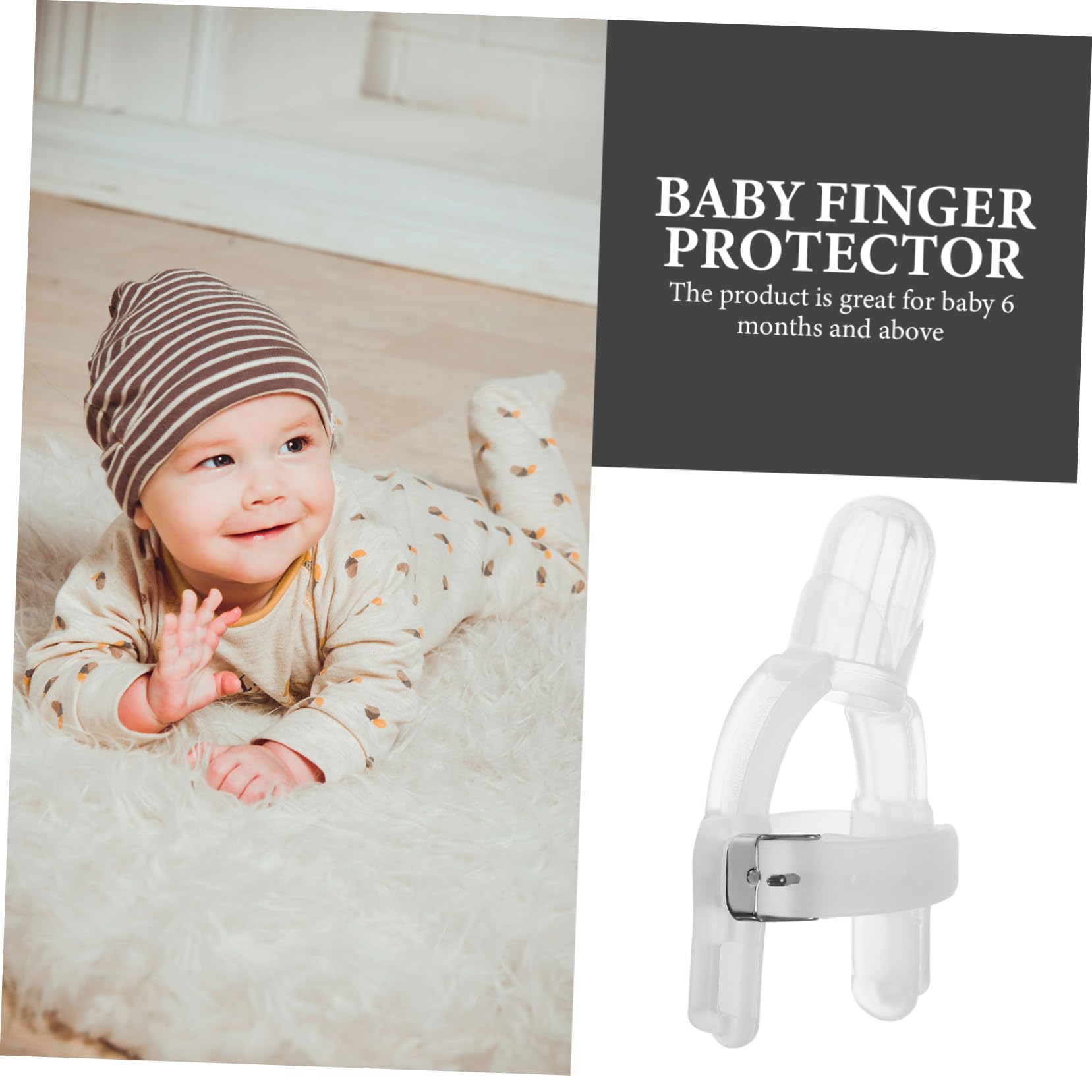Abaodam Baby Finger Protector Stop Sucking Fingers No More Thumb Sucking for Boys and Girls Thumb Cover Food Grade Silicone