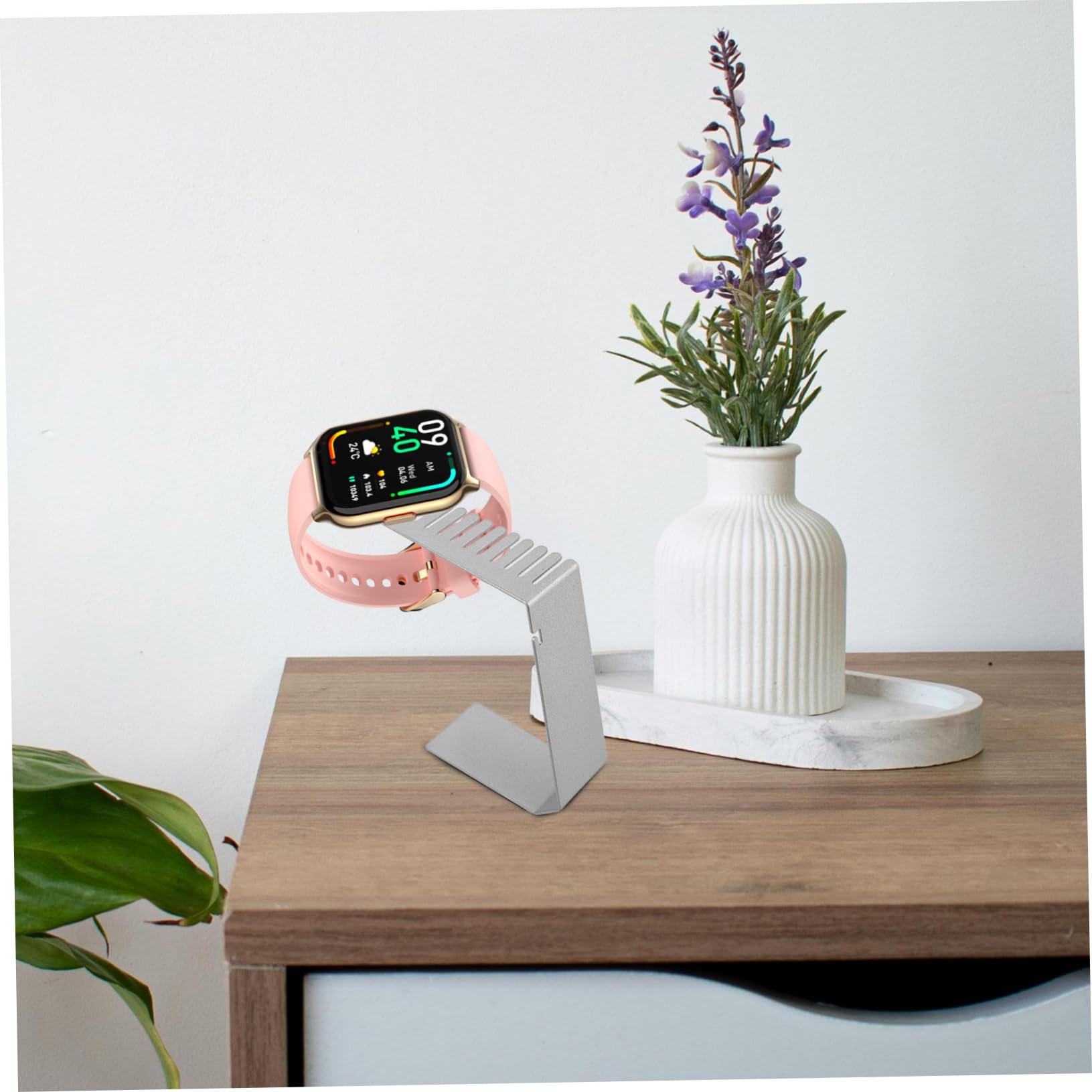 Smartwatch Inossidabile con Cinturini Stazione per Orologi Scrivania Salvaspazio e Ordinata per Accessori