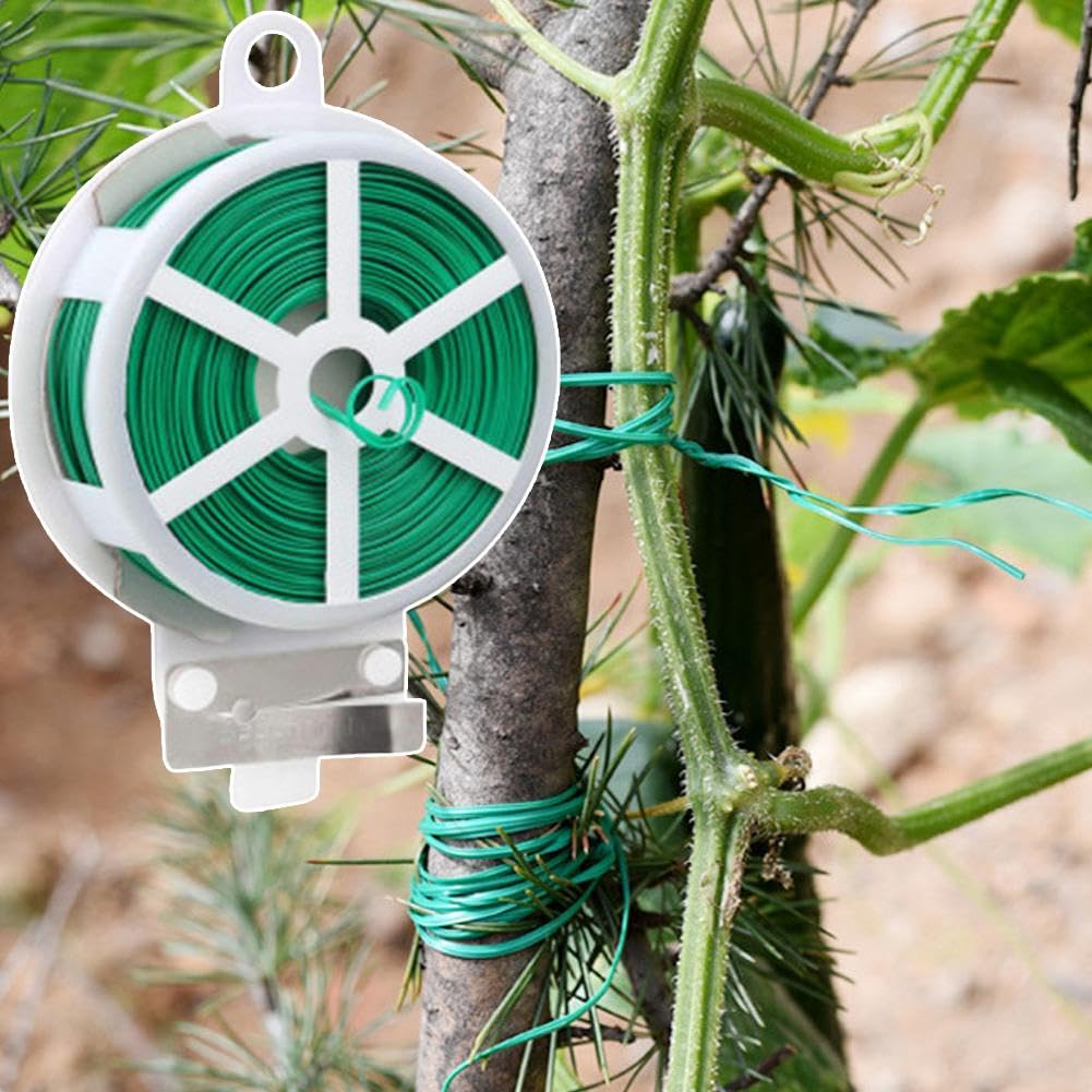 Filo Di Ferro Verde Per Piante E Artigianato - 4 Pezzi, Legare Fiori E Sostenere Piante - Foto 3