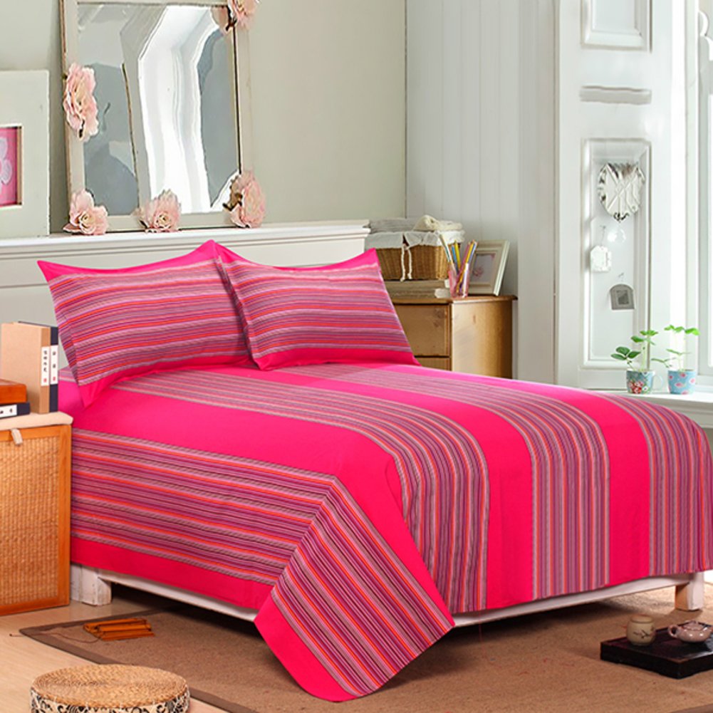 Feuilles de coton douces pour nuits d été fraîches drap matelassé 200x230cm