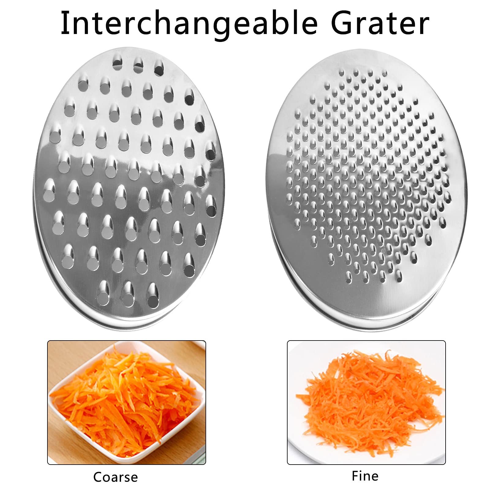 Contiup 4 In 1 Cheese Grater Set With Container Cheese Shredder