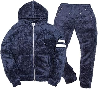 [slow&easy] シャギー ボア パーカー セットアップ ボア パーカー アウター 《シャギーボアだから外でもあたたかいセットアップ！ダウンジャケットとあわせてスポーツテイストも楽しめる！》 ルームウェア テレワーク セットアップ 伸縮 カジュアル