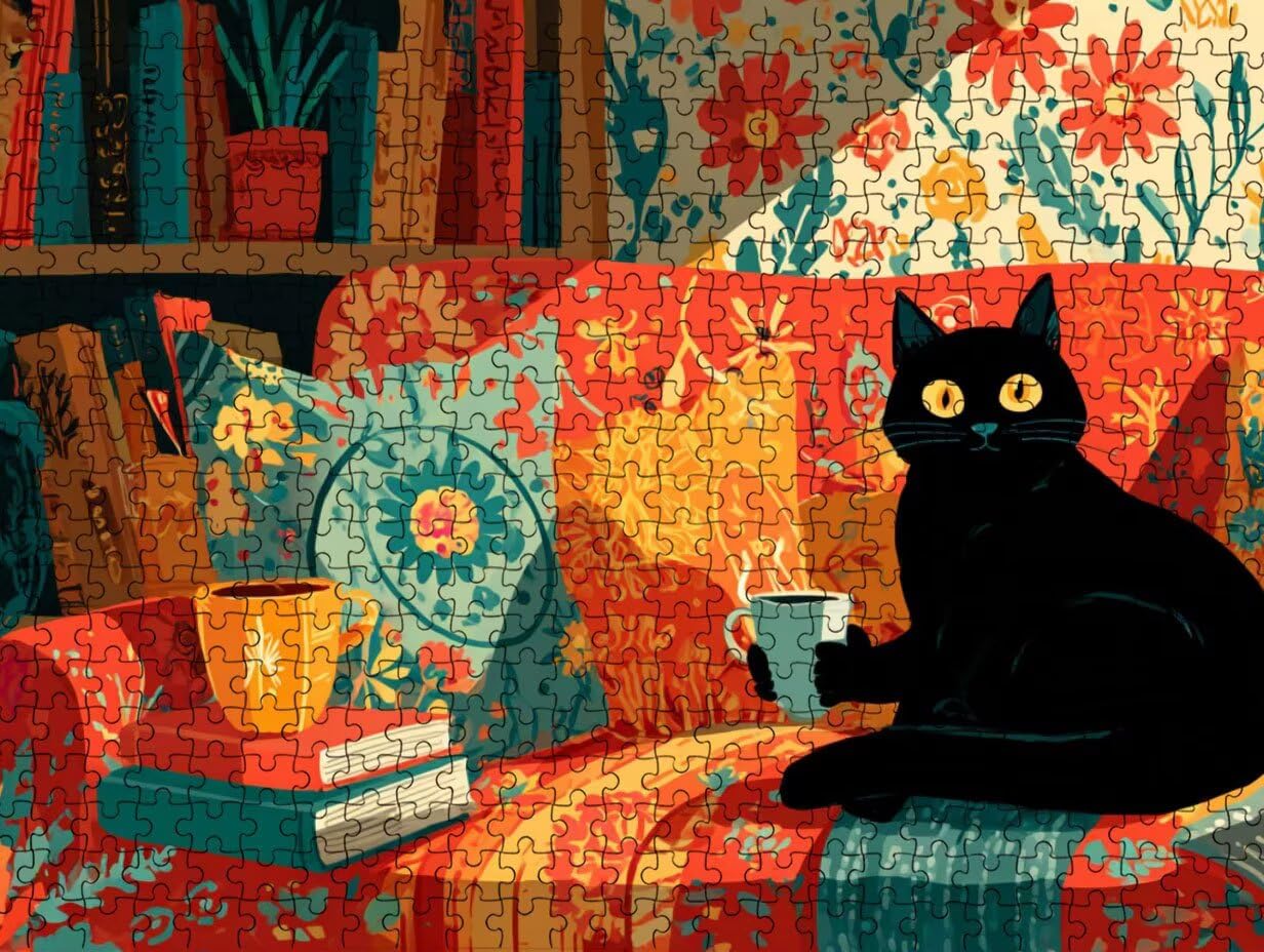 Puzzle de 3000 Piezas para Adultos, Black Cat, Clásicos YHPGL7-311