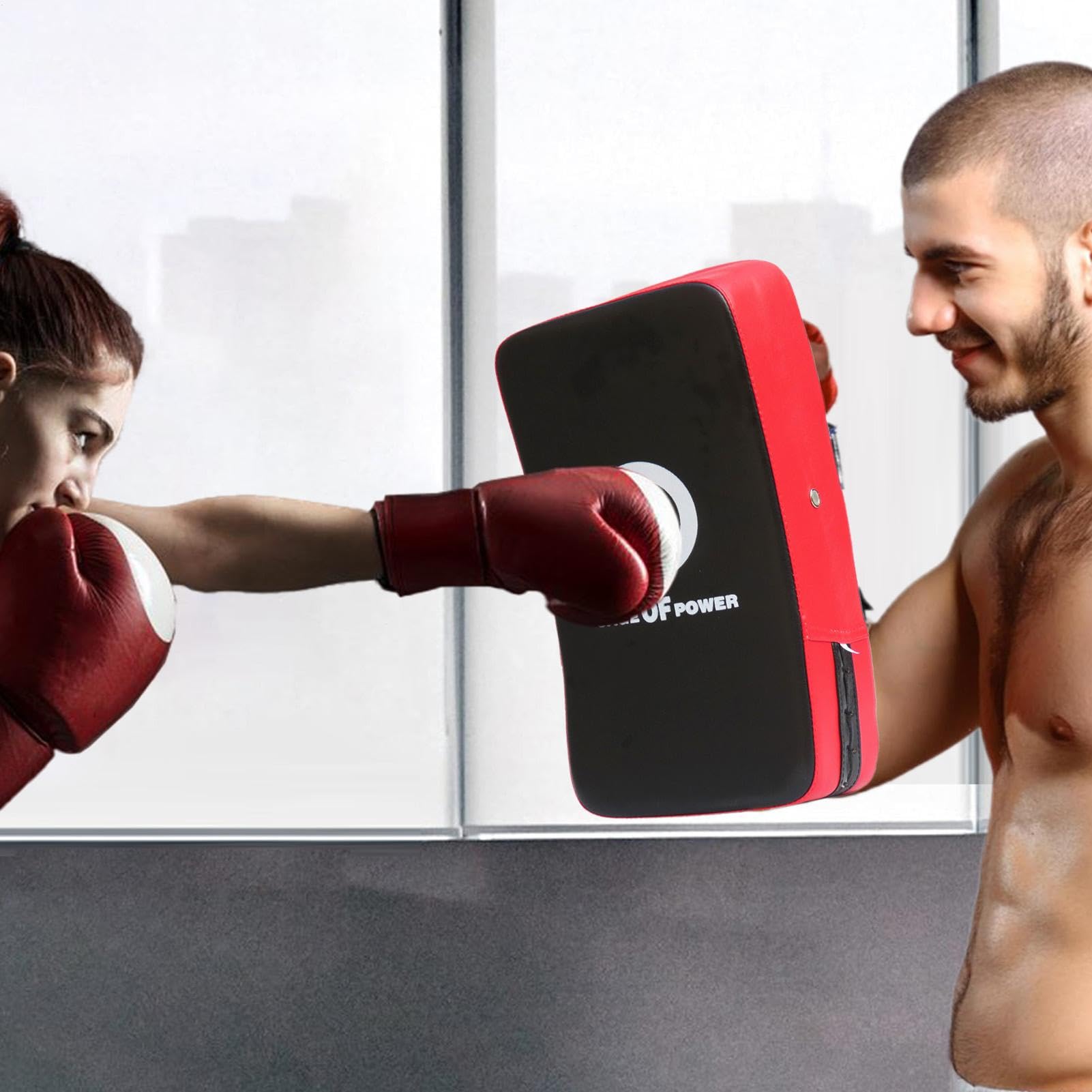 Almohadillas de Mano para Golpear MMA Boxeo Objetivo de Pie Entrenamiento Taekwondo
