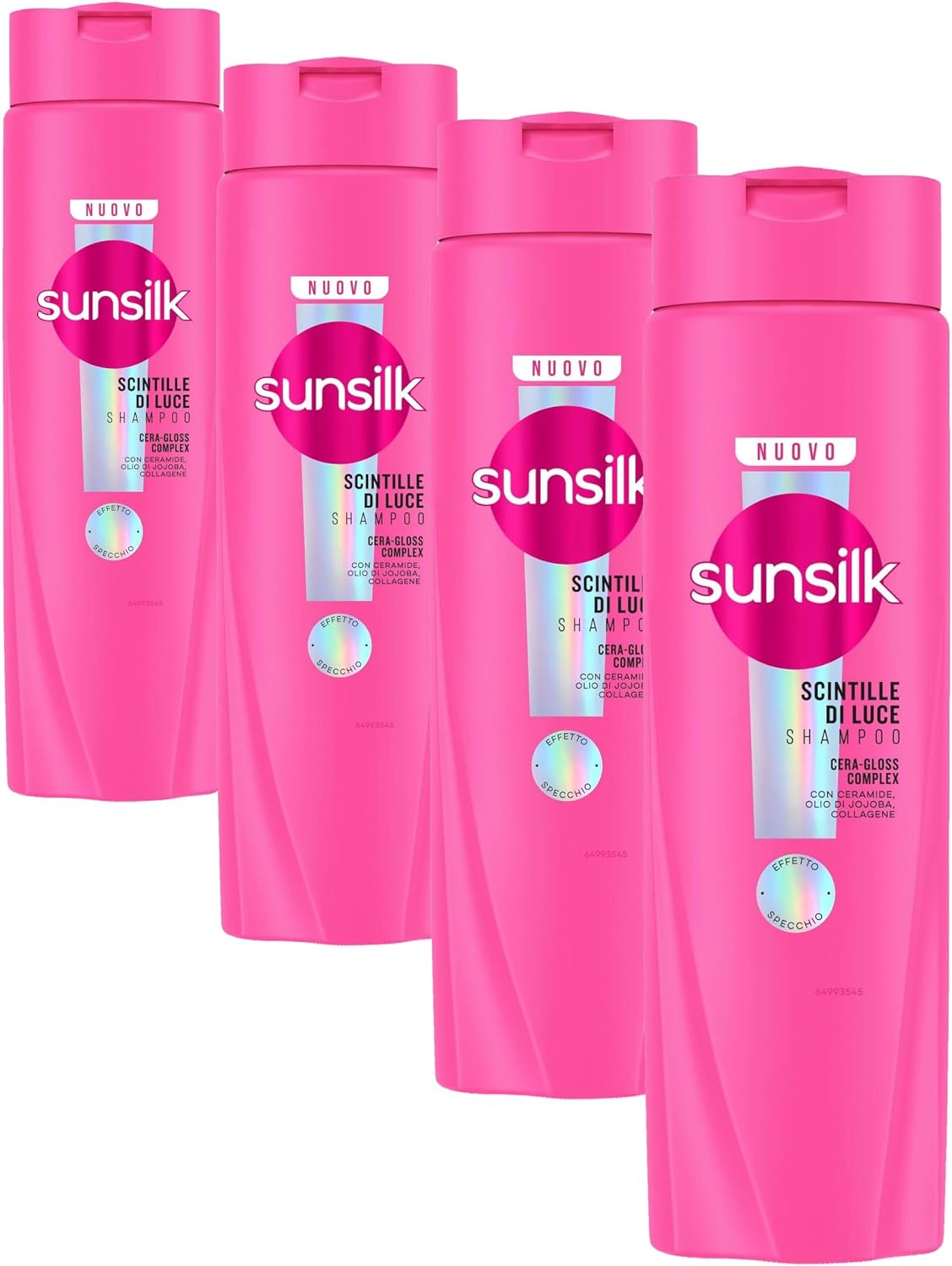 Sunsilk, Shampoo Scintille di Luce, Shampoo Idratante e Districante, Dona Lucentezza al Capello, Formula Arricchita con Cera-Gloss Complex con Ceramide, Olio di Jojoba e Collagene, 250 ml