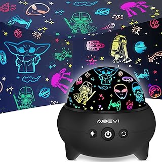 Star Wars Gifts, Baby Yoda Star Wars Black Series Star Projector Night Llight for Kids, Star Wars Toys for Kids Boys Girls Age 2 3 4 5 6 7 8 Star Wars Fans Gifts