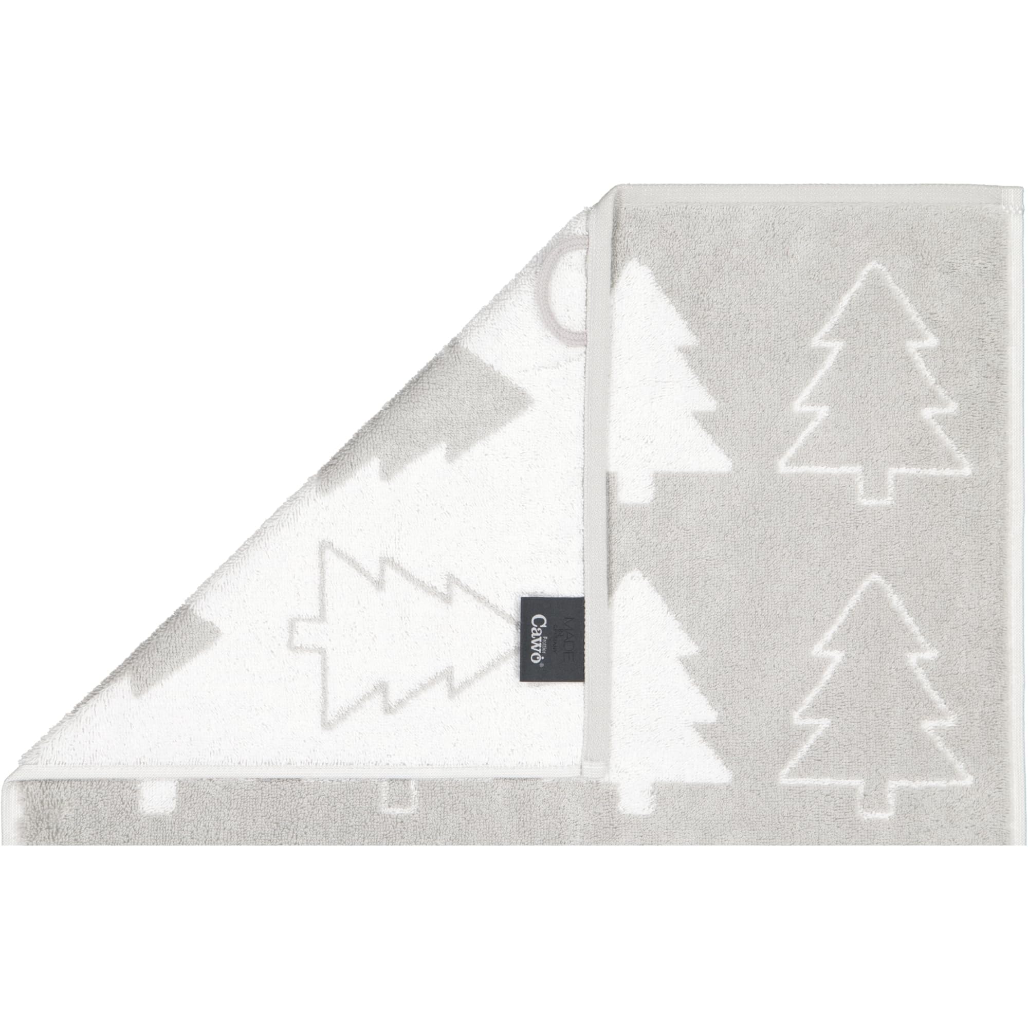 Cawö Handtücher Christmas Edition Tannenbäume 794 Platin - 76
