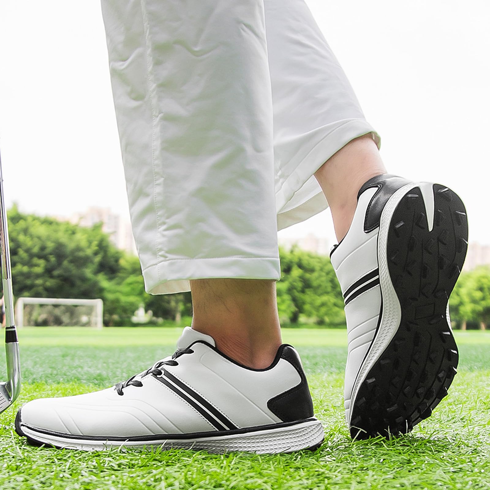 Zapatos De Golf Unisex, Zapatillas De Golf Sin Clavos para Hombres Y Mujeres para Entrenamiento, Zapatos De Golf Ligeros Antideslizantes para Tamaños 39-47